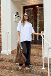 Phoebe Longline Premium Tee, WHITE - example image 5