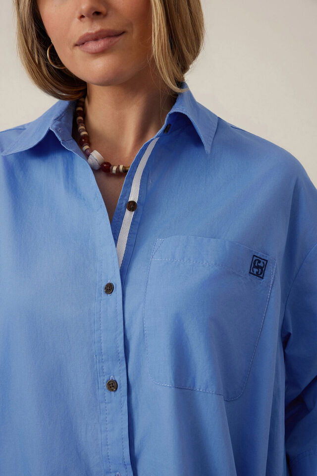 Anna Shirt Dress, AMALFI BLUE