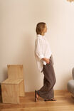 The Lounge Pant, TEXTURED CHOCOLATE CHECK - example image 6