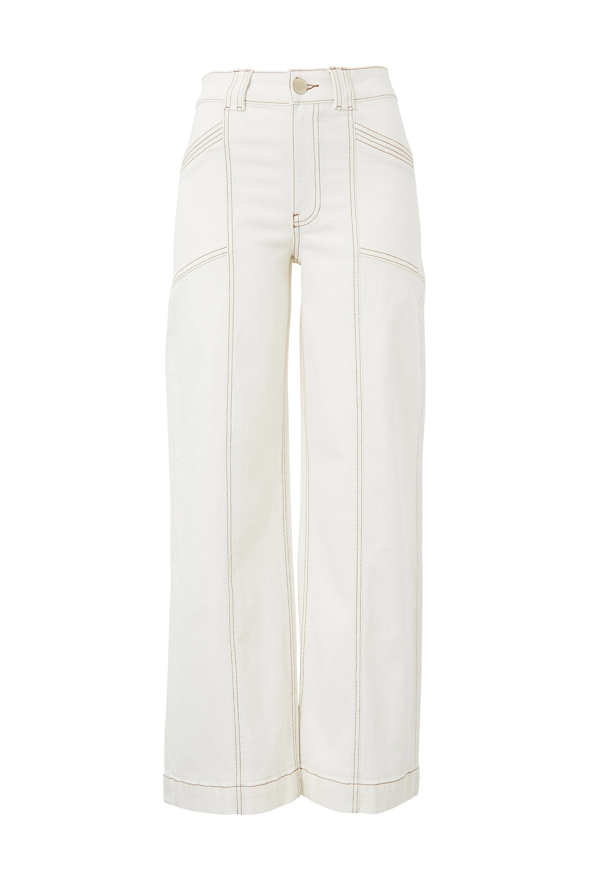 Wide Leg Seamed Stitch Jean