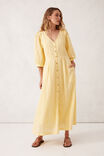 Sculptured Sleeve Midi Dress, SUNSHINE - alternate image 7