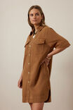 Sammy Relaxed Shirt Dress, TOFFEE - alternate image 5