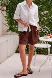 Darcy Relaxed Everyday Short, CHOCOLATE - example image 4