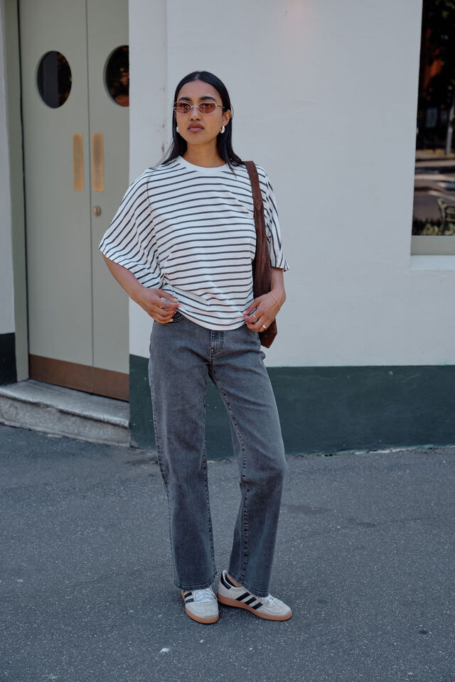 Sydney Straight Leg Jean, WASHED BLACK