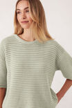 Nina Boxy Knit Tee, MATCHA - alternate image 5