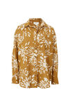 Oversized Shirt, NUTMEG FLORAL RESCUED FABRIC - alternate image 2