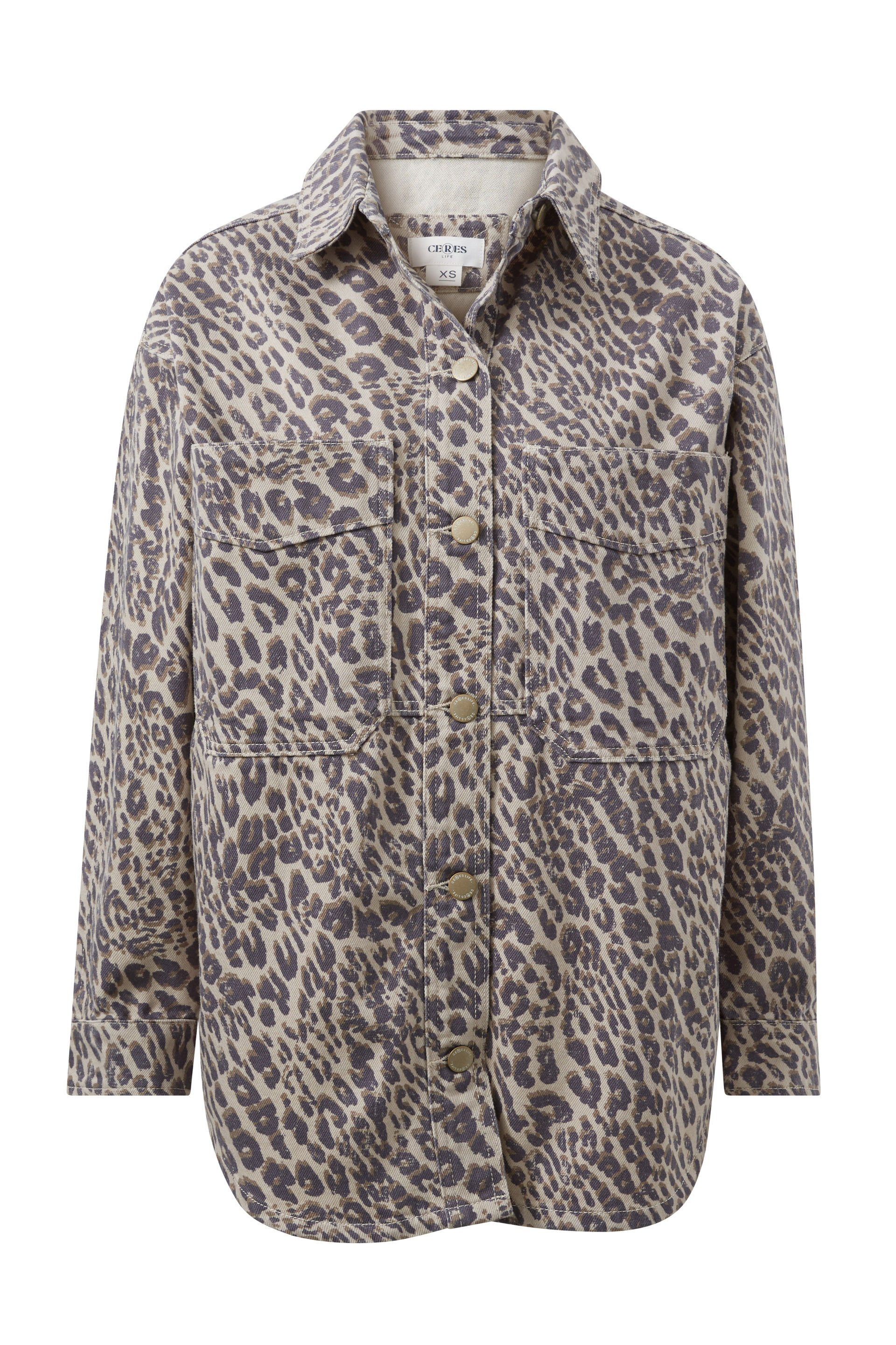 LILY LEPPO LEOPARD PRINT SHACKETレオパード LILY LEPPO LEOPARD PRINT SHACKETレオパード - メルカリ