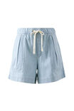 Darcy Relaxed Everyday Short, INDIGO WHITE STRIPE - alternate image 2