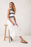 Florence Maxi Skirt, WHITE - alternate image 7