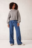 Soft Knit Raglan Crew, GREY MARLE - alternate image 5