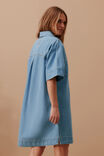Ava Short Sleeve Mini Dress, VINTAGE BLUE - alternate image 3