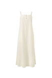 Folk Midi Dress, WHITE - alternate image 2