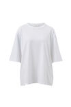Luna Relaxed Tee, WHITE - example image 2