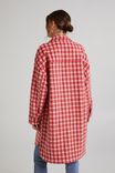 Oversized Shacket In Rescue Plaid, PINK PLAID