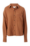 Relaxed Pocket Shirt, BURNT CARAMEL - alternate image 2