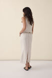 Patch Pocket Midi Skirt, NATURAL LINEN - alternate image 3