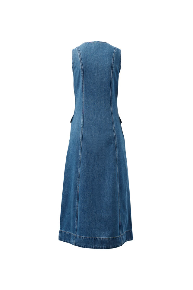 Taylor Denim Midi Dress, FRESH INDIGO