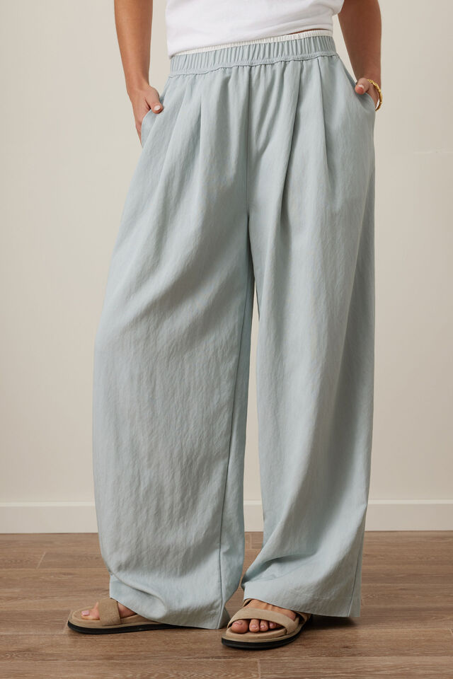 Mim Pleat Pant, CHINA BLUE