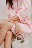 Crinkle Mini Dress, WHISPER PINK WASHED RED STRIPE - alternate image 4