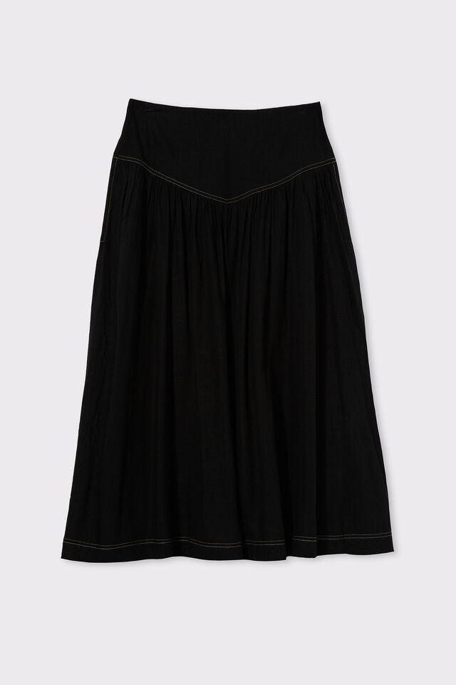 Fallen Skirt, BLACK