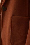 Classic Longline Coat, TOBACCO - alternate image 7