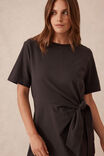 Allora Tie Midi Tee Dress, PHANTOM - alternate image 4