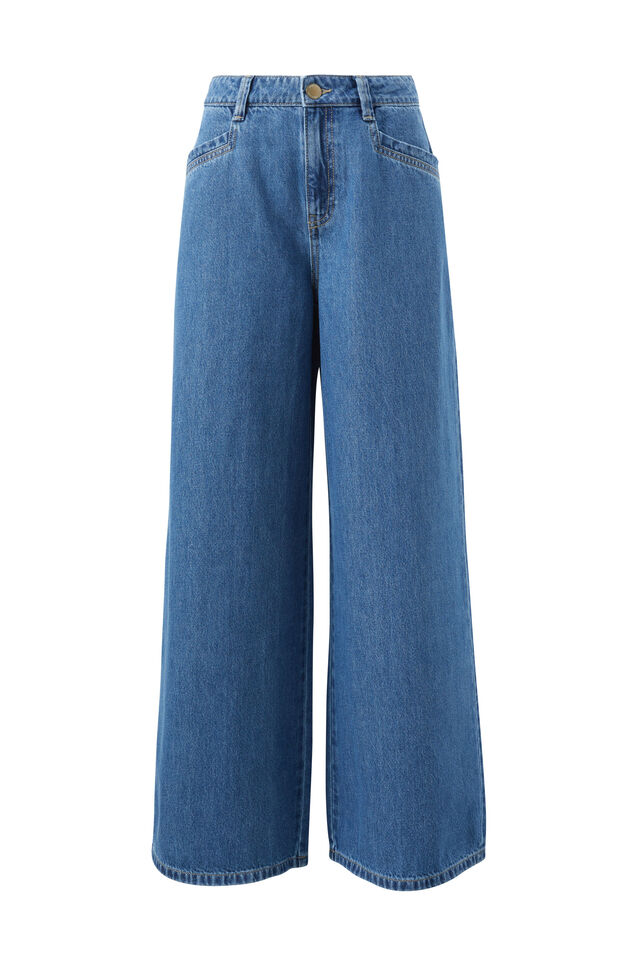 Drew Soft Wide Jean, MID INDIGO