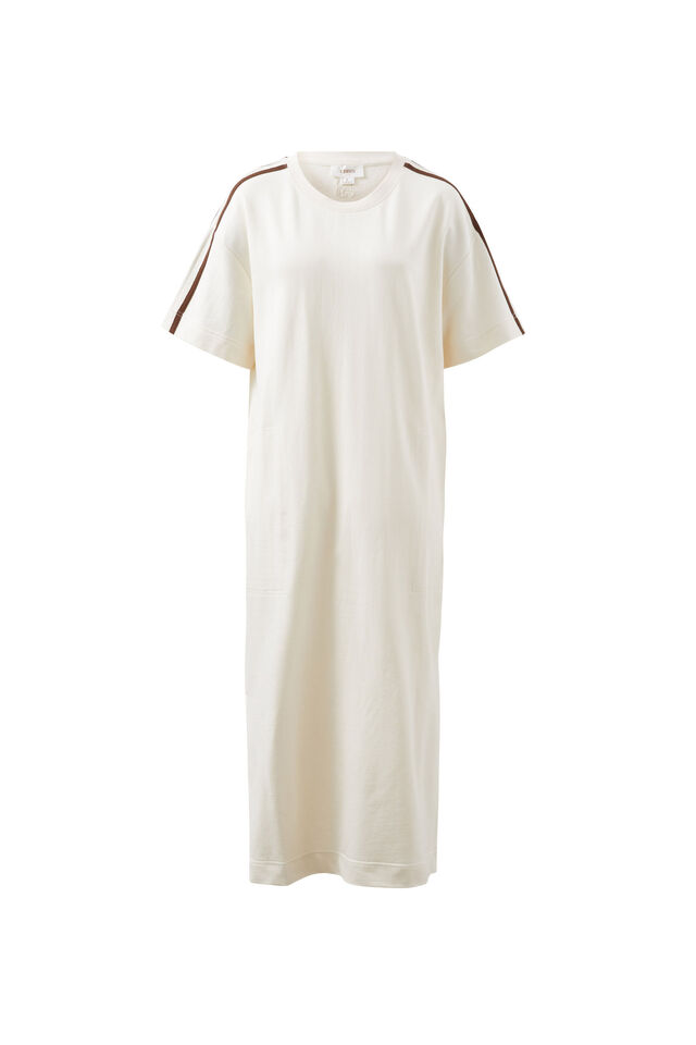 Charlotte Midi Terry Dress, WINTER WHITE SIDE STRIPE