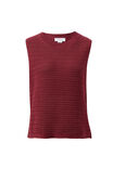 Maddy Mesh Knit Tank, MULBERRY - example image 2