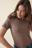 Teeny Tee In Bamboo, TAUPE - alternate image 4