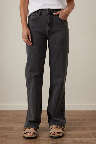 Sydney Straight Leg Jean, WASHED BLACK