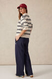 Wide Leg Terry Trackpant, NEW NAVY - alternate image 5