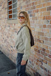 Annie Bomber Jacket, ASH GREEN - alternate image 7