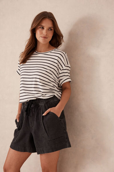 Relaxed Everyday Short, VINTAGE BLACK TWILL