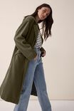Oversized Spring Coat, KHAKI - alternate image 1