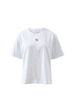 Stevie Slouchy Tee, WHITE/CHOC MONOGRAM EMBROIDERY - alternate image 2