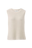 Maddy Mesh Knit Tank, MILK - example image 2