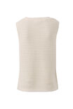 Maddy Mesh Knit Tank, MILK - example image 3