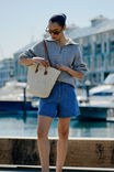 Slouchy Zip Knit, LIGHT GREY NEP - alternate image 7