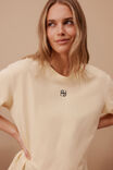 Stevie Slouchy Tee, SUNNY YELLOW/FRENCH NAVY EMBROIDERY - alternate image 5