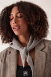 Soft Knit Triangle Scarf, GREY MARLE - alternate image 5