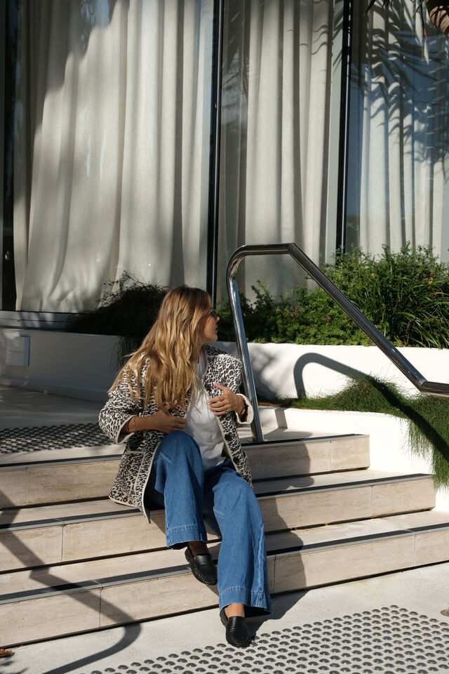 Comfy Quilted Jacket, LEOPARD