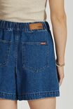 Denim Everyday Short In Cotton Lyocell Blend, INDIGO BLUE - alternate image 4