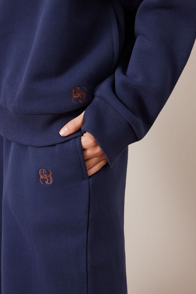Marli Button Sweat, HERITAGE NAVY