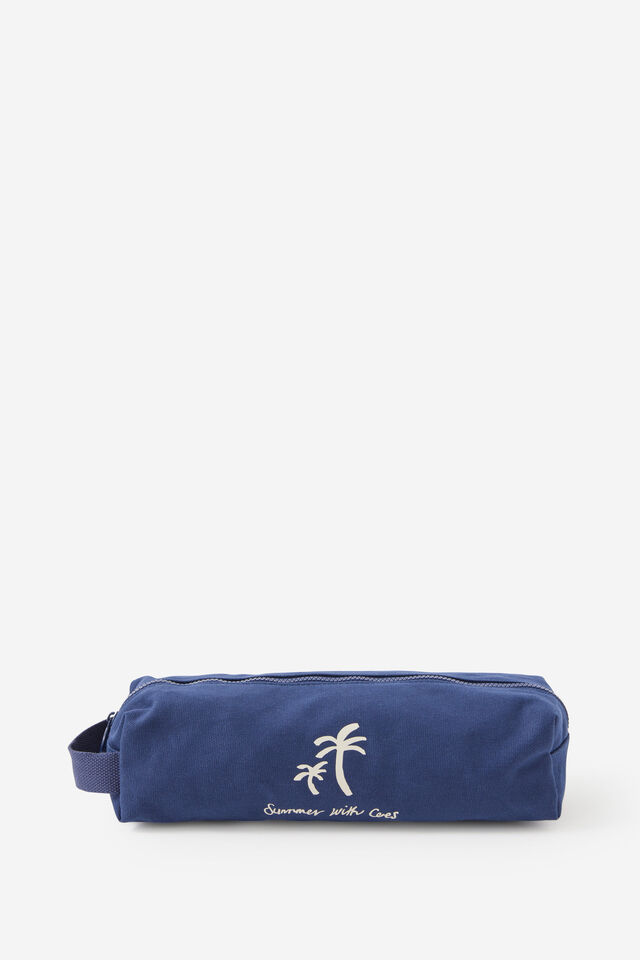 Summer Travel Bag, NAVY/ECRU PRINT