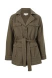 Utility Jacket With Organic Cotton, MILITARY GREEN - alternate image 2