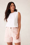 Relaxed Front Pocket Tab Short, WASHED CORAL STRIPE - alternate image 7