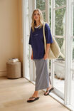 Clara Column Skirt, STONE MINI STRIPE - example image 6