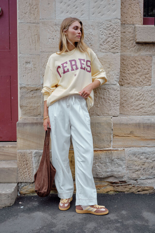 Jessie Barrel Pant, FRESH ECRU