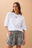 Mila Short, LEOPARD LINEN BLEND - alternate image 2